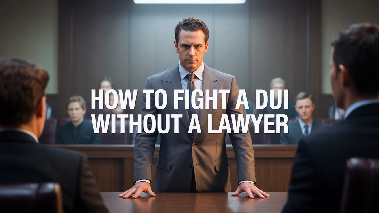 How to Fight a DUI Without A Lawyer