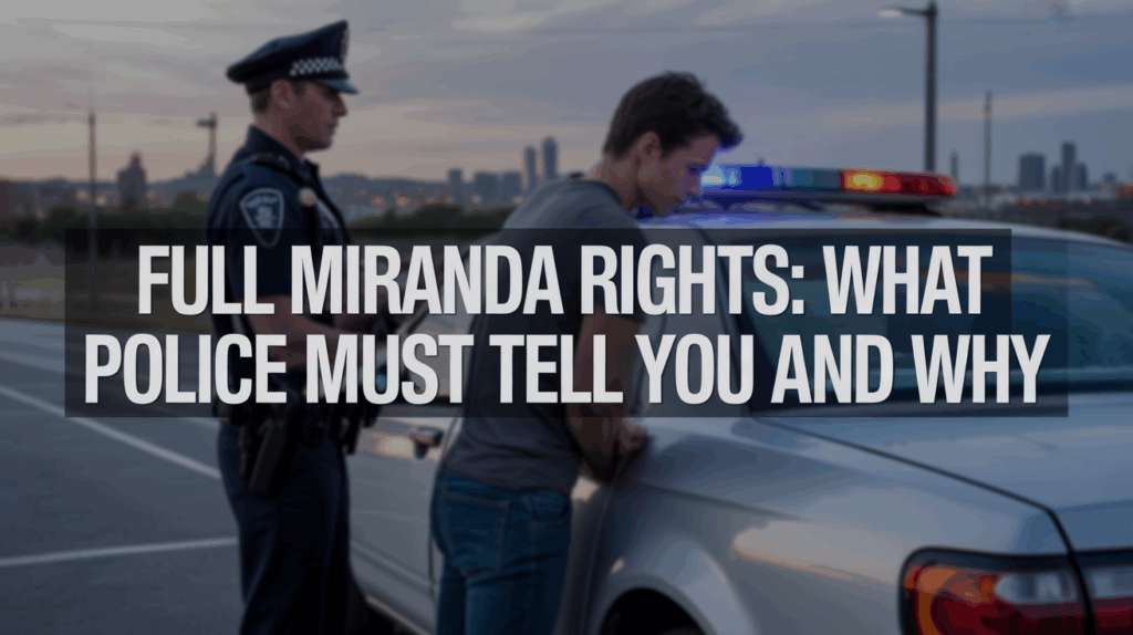 Full Miranda Rights